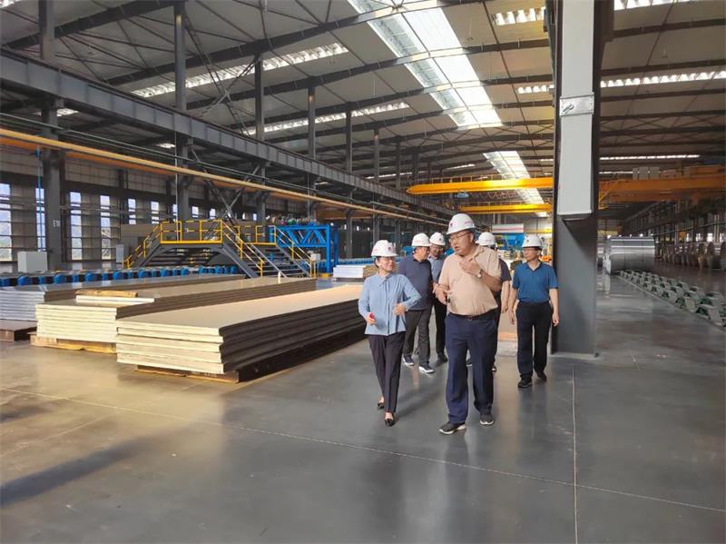 巩义市人大常委会党组书记、主任王爱辉一行到义瑞新材考察调研